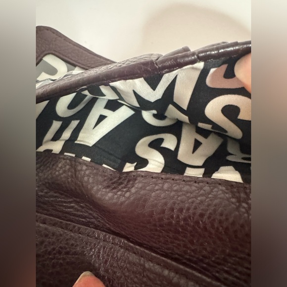 Marc by Marc Jacobs Classic Q Trifold Burgandy Pebbled Leather Long Wallet - Picture 10 of 12